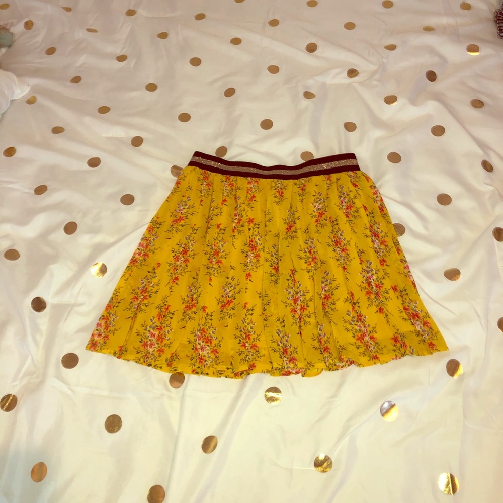 Yellow flower skirt
